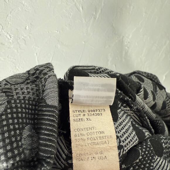 Cut Loose Womens Shirt XL Lagenlook Art to Wear Cotton Polka Dot Plaid Button V9 - Picture 7 of 7